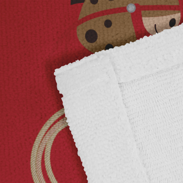 Red Western Close up of Fabric