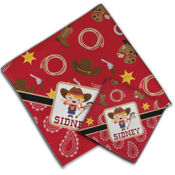 Red Western Cloth Napkins - Personalized Lunch & Dinner (PARENT MAIN)