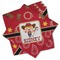 Red Western Cloth Napkins - Personalized Lunch (PARENT MAIN Set of 4)