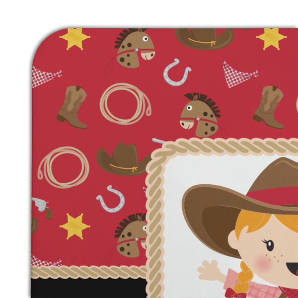 Red Western Coaster Set - DETAIL