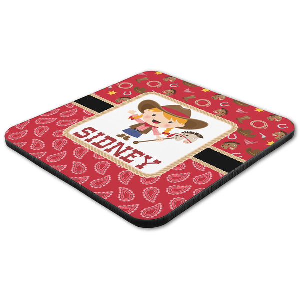 Red Western Coaster Set - FLAT (one)