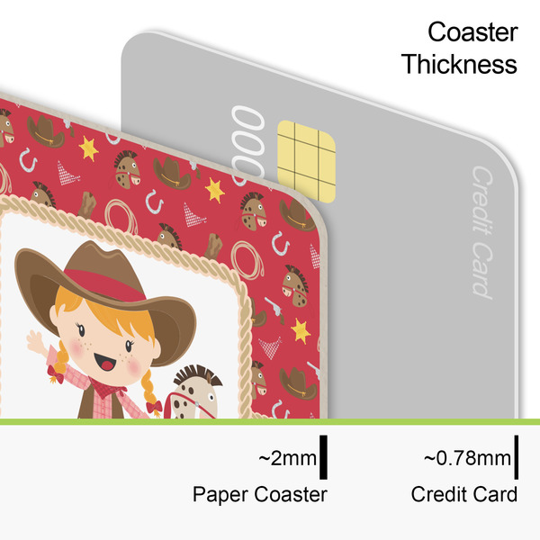 Red Western Coaster Thickness