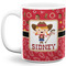 Red Western 11 Oz Coffee Mug - White (Personalized)