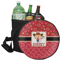 Red Western Collapsible Cooler & Seat (Personalized)