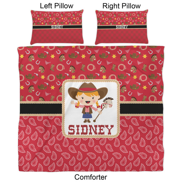 Red Western Comforter Set - King - Approval