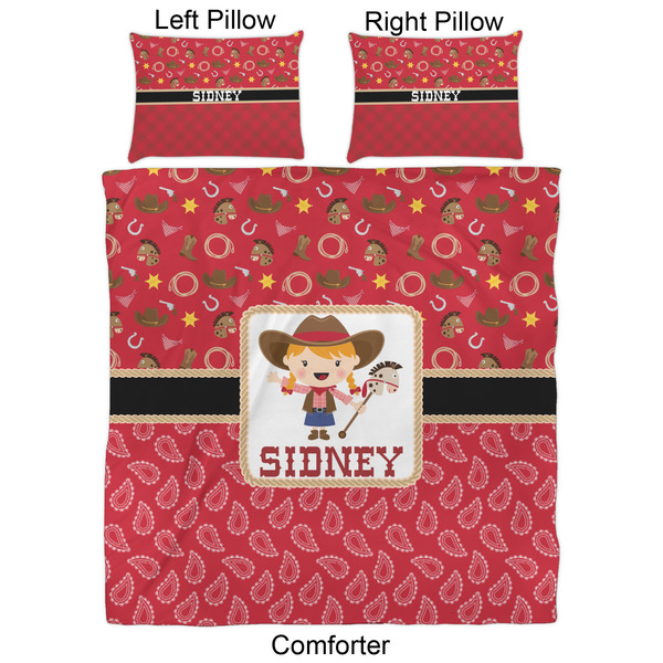 Red Western Comforter Set - Queen - Approval