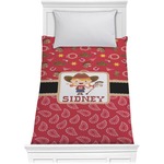Red Western Comforter - Twin (Personalized)