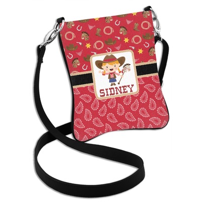 Red Western Cross Body Bag - 2 Sizes (Personalized)