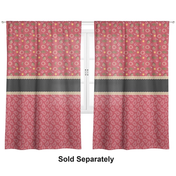 Red Western - Cowboy or Cowgirl Curtains