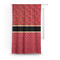 Red Western Custom Curtain With Window and Rod