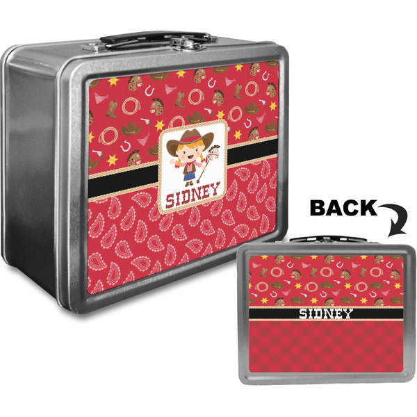 Red Western Custom Lunch Box / Tin Approval