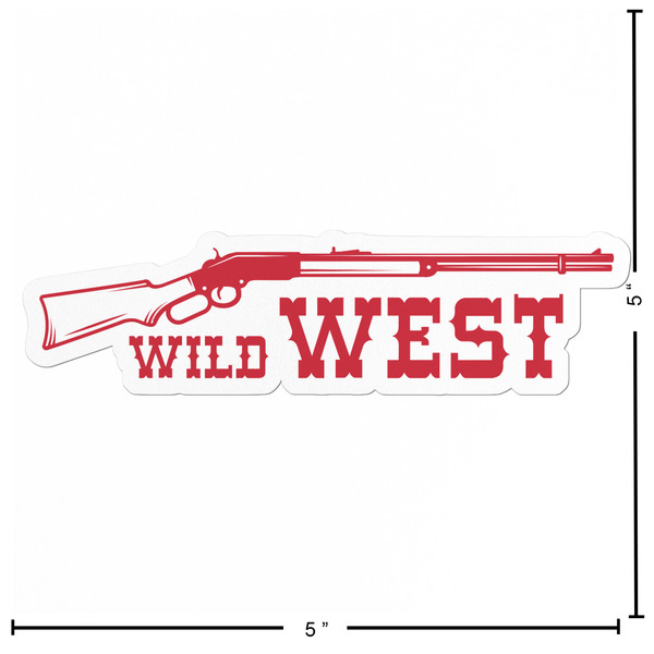 Red Western Custom Shape Iron On Patches - L - APPROVAL