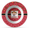 Red Western Plastic Bowl - Microwave Safe - Composite Polymer (Personalized)