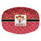 Red Western Plastic Platter - Microwave & Oven Safe Composite Polymer (Personalized)