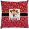 Red Western Decorative Pillow Case