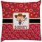 Red Western Decorative Pillow Case (Personalized)