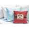 Red Western Decorative Pillow Case - LIFESTYLE 2