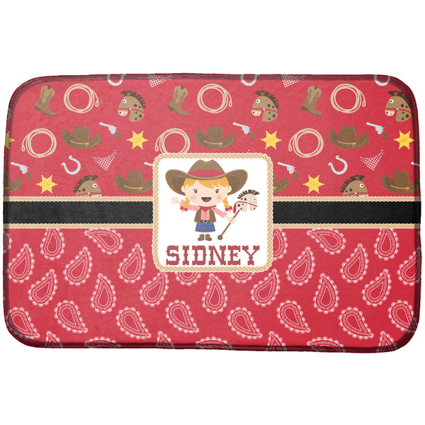 Custom Red Western Dish Drying Mat (Personalized)