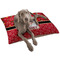 Red Western Dog Bed - Large LIFESTYLE