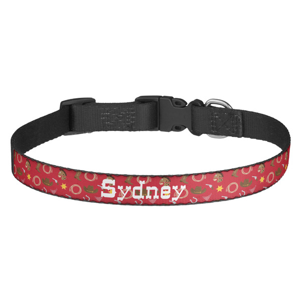 Custom Red Western Dog Collar (Personalized)
