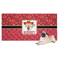 Red Western Dog Towel (Personalized)
