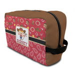 Red Western Toiletry Bag / Dopp Kit (Personalized)