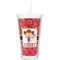 Red Western Double Wall Tumbler with Straw (Personalized)
