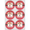 Red Western Drink Topper - Large - Set of 6
