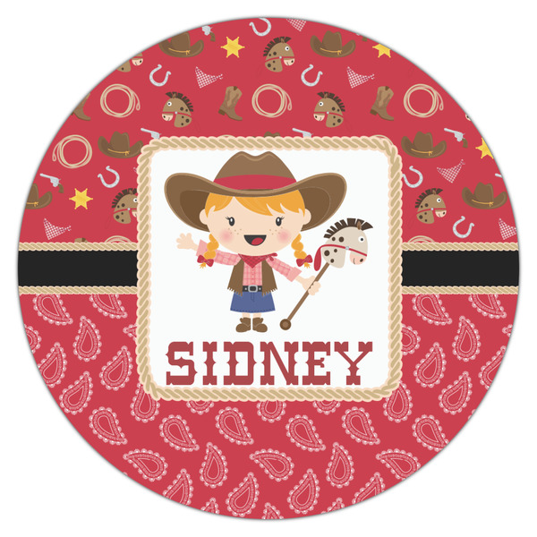 Red Western Drink Topper - Large - Single