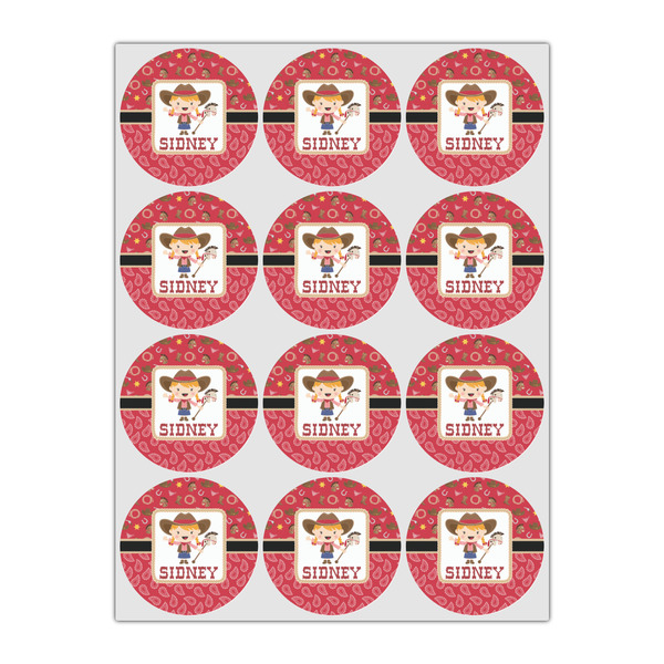 Red Western Drink Topper - Small - Set of 12