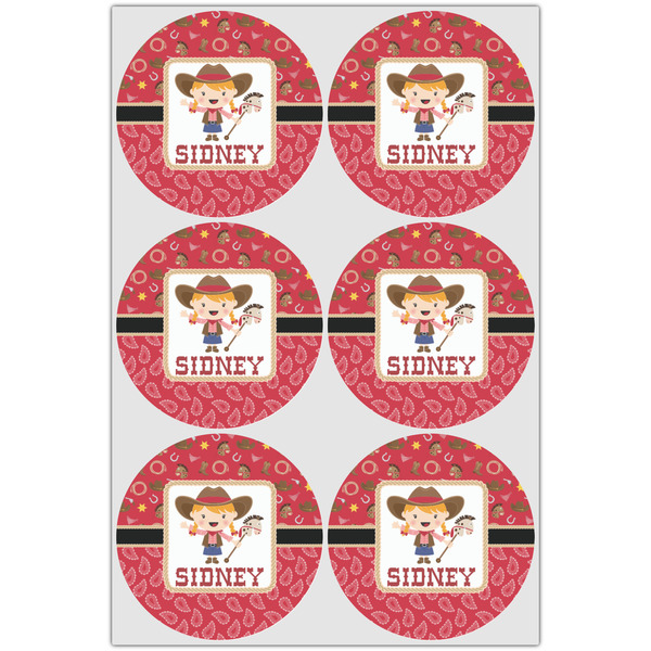 Red Western Drink Topper - XLarge - Set of 6