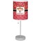 Red Western Lamp with Drum Shade (Personalized)