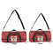 Red Western Duffle Bag Small and Large