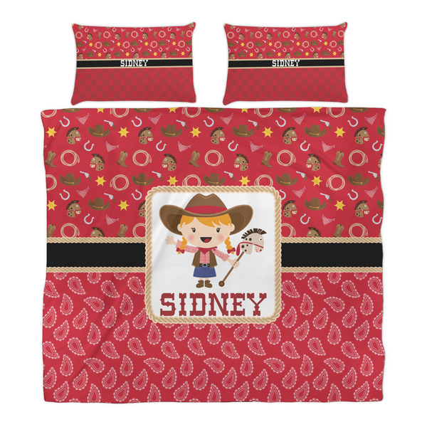 Red Western Duvet Cover Set - King - Alt Approval