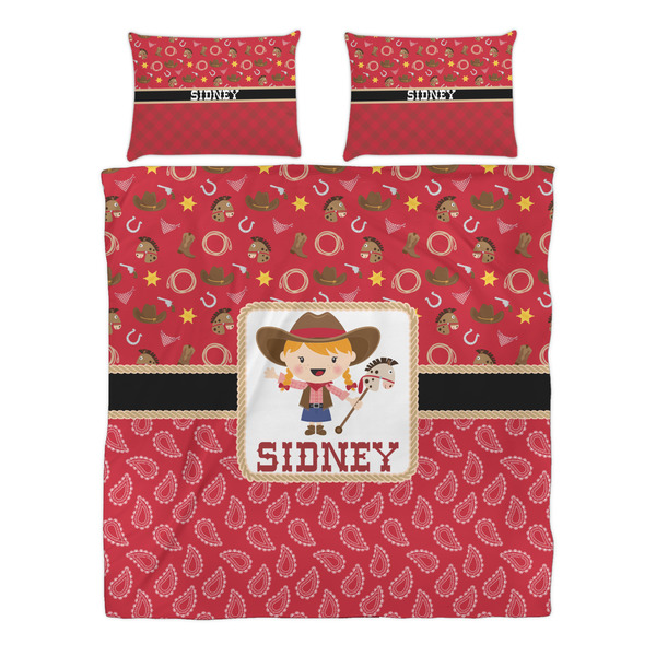 Red Western Duvet cover Set - Queen - Alt Approval