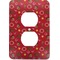 Red Western Electric Outlet Plate