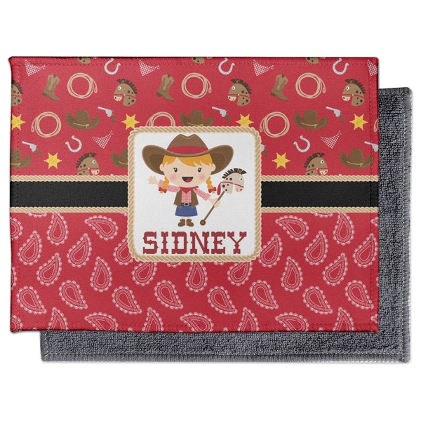 Red Western Electronic Screen Wipe - Flat