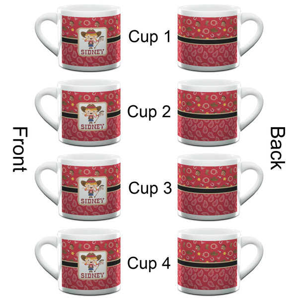 Red Western Espresso Cup - 6oz (Double Shot Set of 4) APPROVAL