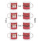 Red Western Espresso Cup Set of 4 - Apvl