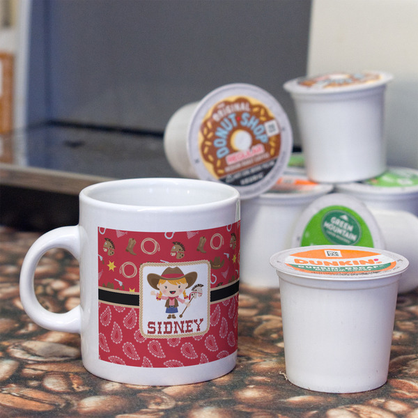 Red Western Espresso Cup - Single Lifestyle