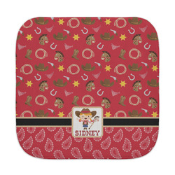 Red Western Face Towel (Personalized)