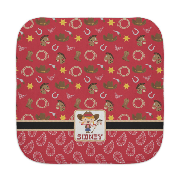 Custom Red Western Face Towel (Personalized)