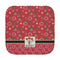 Red Western Face Cloth-Rounded Corners