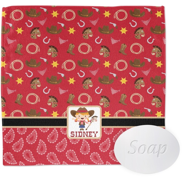 Custom Red Western Washcloth (Personalized)