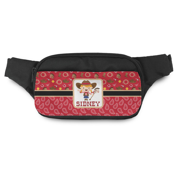 Custom Red Western Fanny Pack - Modern Style (Personalized)
