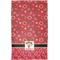 Red Western Finger Tip Towel - Full View