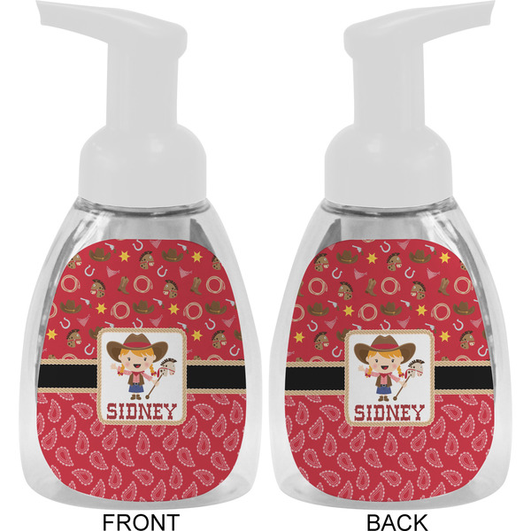 Red Western Foam Soap Bottle Approval - White