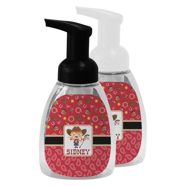 Red Western Foam Soap Bottles - Main