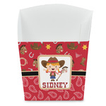 Red Western French Fry Favor Boxes (Personalized)