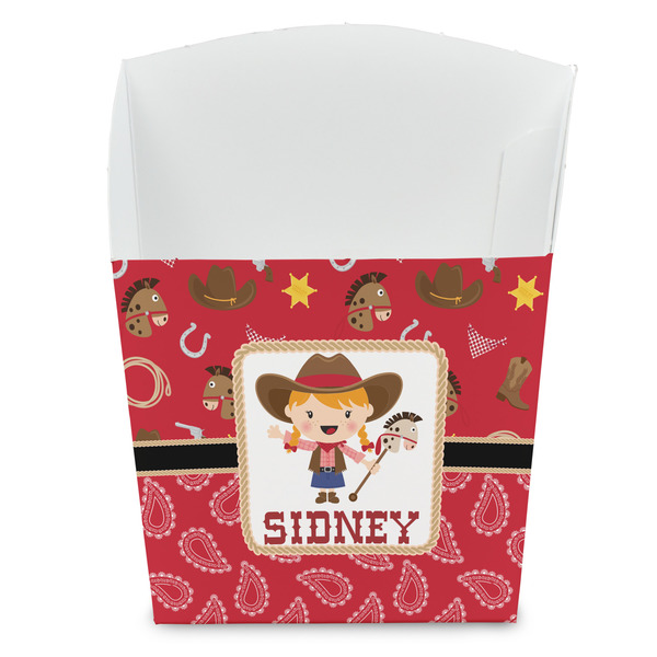 Custom Red Western French Fry Favor Boxes (Personalized)